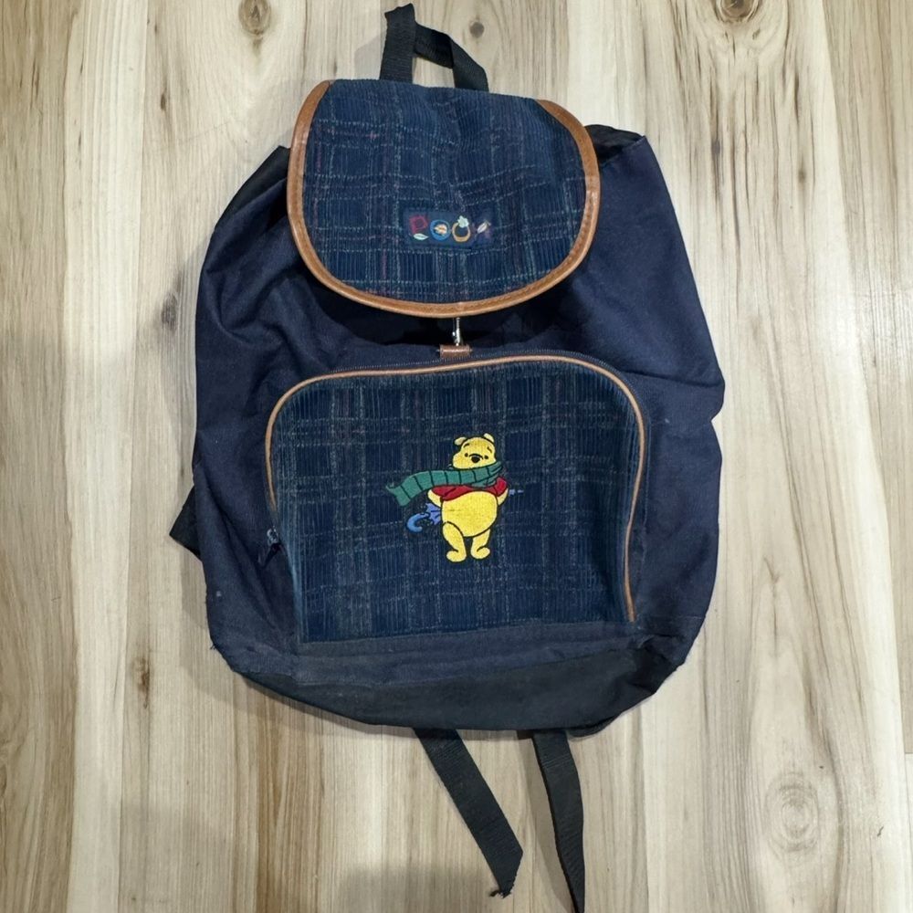 Disney Pooh Blustery Day 90’s Vintage Full Size Backpack